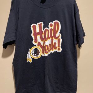 Washington Redskins "Hail Yeah!" 100% Cotton Shirt Vintage Vtg NFL XL